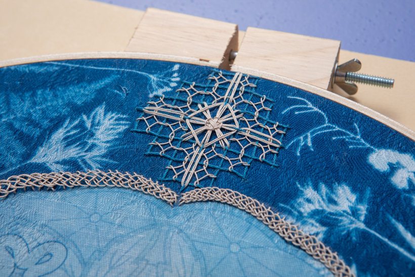 Cyanotype Abundance (Blue) Embroidery Kit - Keller Design Co.