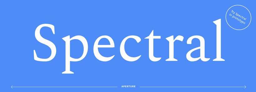 Spectral, la primera tipografía responsive de Google 1