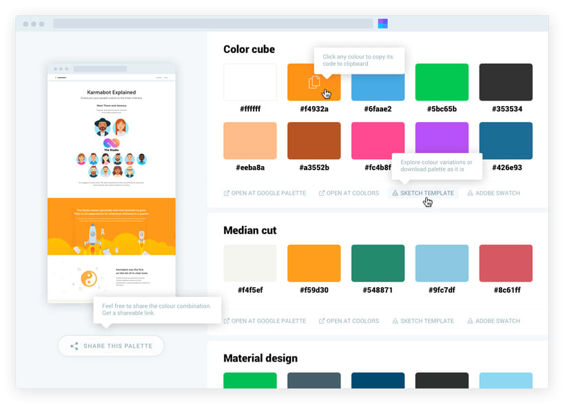 Paletas de color para diseÃ±o web en un clic 1
